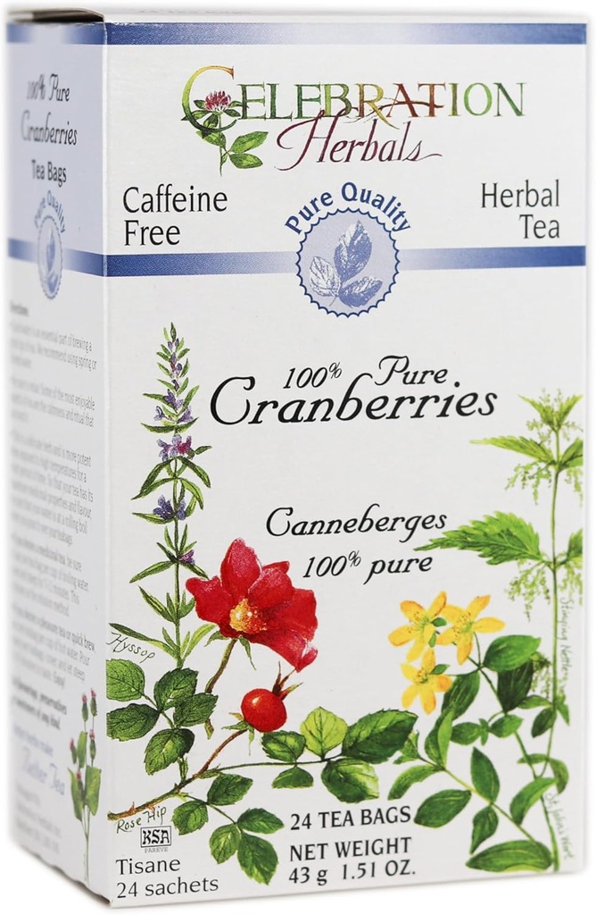 CELEBRATION HERBALS Cranberries Pure Quality 24, Conte, Confezione da 1