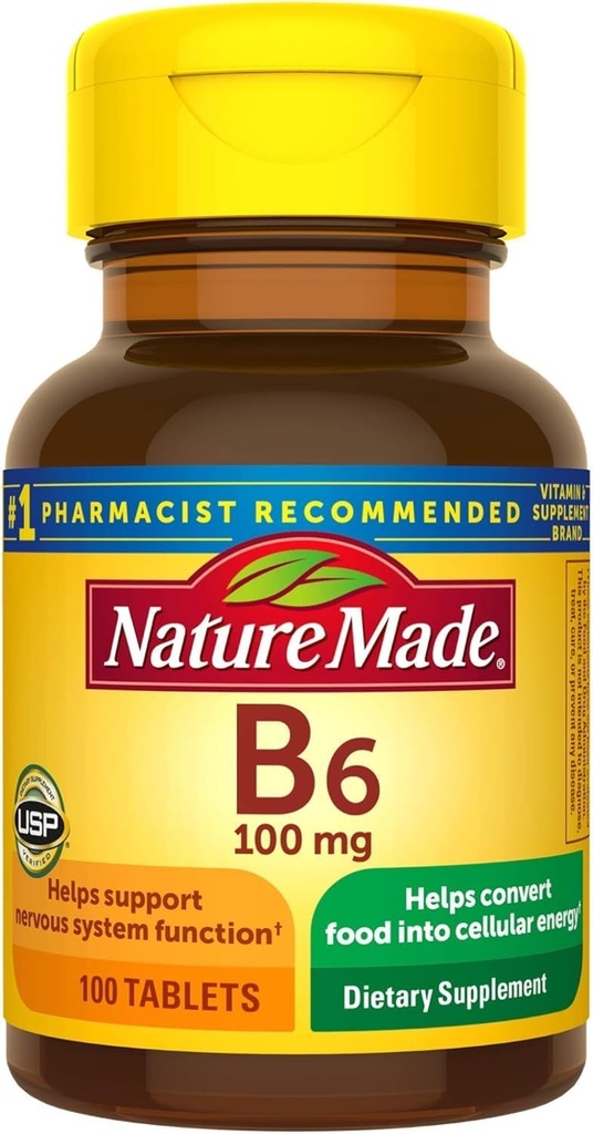 Vitamina B-6 100 mg Tablet 100 ea (Pack of 4)