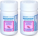 MAJOR Banohpen - Medicina Allergia Completa - Difenidramina HCI 50 mg - Antistamina - 100 capsule (2 Pack)