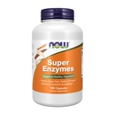 NOW Integratori alimentari, Super Enzimi, Formulato con Bromelain, Ox Bile, Pancreatin e Papain,180 Capsule