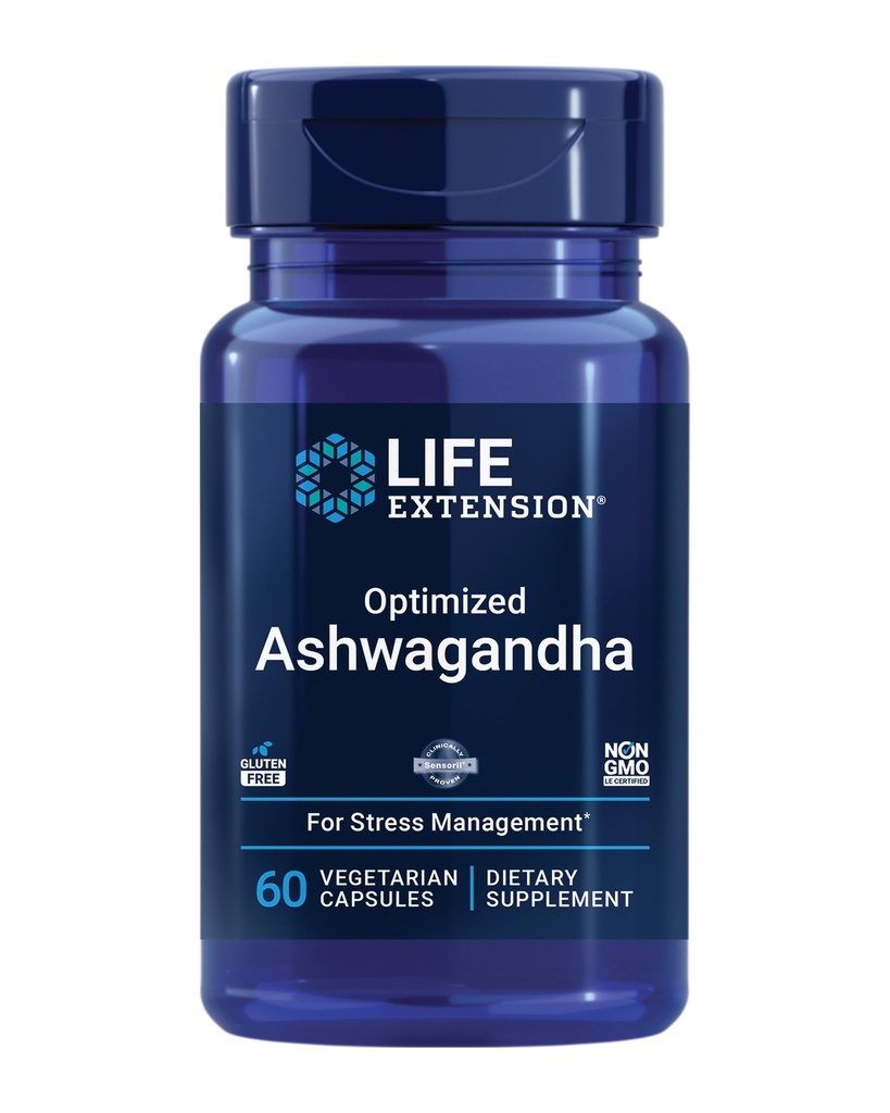 Estensione di vita Super Omega-3 240 Softgels & Capsule Ashwagandha 60 ottimizzati - Olio di pesce, Rilievo di stress & sostegno del cervello