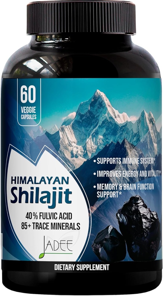 5000mg Himalayan Shilajit capsule per uomini e donne - 40% acido Fulvico + 85+ Minerali di trace