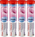 Mivolis Iron + Vitamina C effervescente Compresse - Integratori alimentari 4 confezioni x 20 pz | Germania
