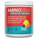 Bevanda di polvere e recupero dell'elettrolita dell'idratazione di AminoLean con minerali marini, funghi nootropici e aminoacidi vegani, BCAAs + EAAs per la costruzione del muscolo di allenamento post, punch tropicale