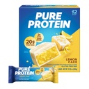Pure Protein Bars, High Protein, Spuntini Nutritious per sostenere l'energia, Basso zucchero, Torta di limone, 1,76 oz, 12 conte (Pack of 1) (Packaging May Vary)