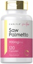 Carlyle Saw Palmetto per le donne 900mg | 120 capsule | Supplemento completo di spettri | Non OGM, Gluten Free Supplement | per il suo