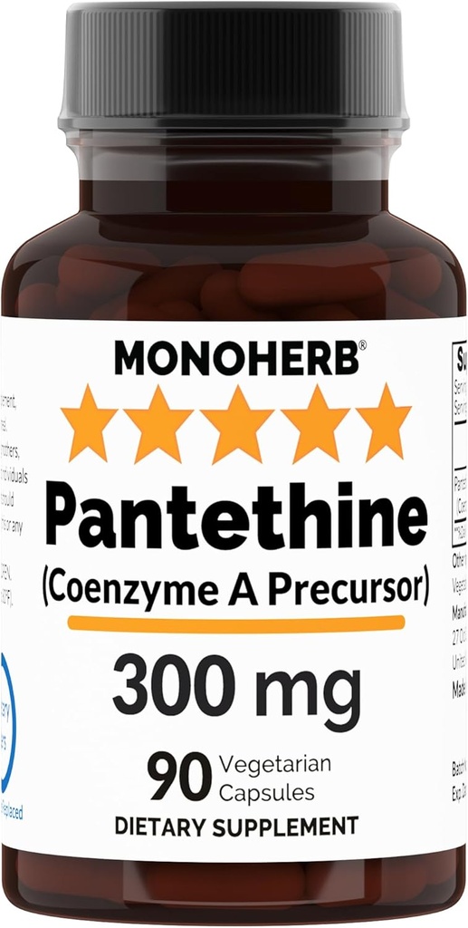 MONOHERB Pantethine 300 mg per capsula - 90 capsule vegetariane