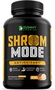 Organic Mushroom Supplement 10-in-1, Reishi, Lions Mane, Cordyceps, Chaga, Tail Turchia, Natural Immune & Cognitive Health Boost, 60 Veggie Capsule