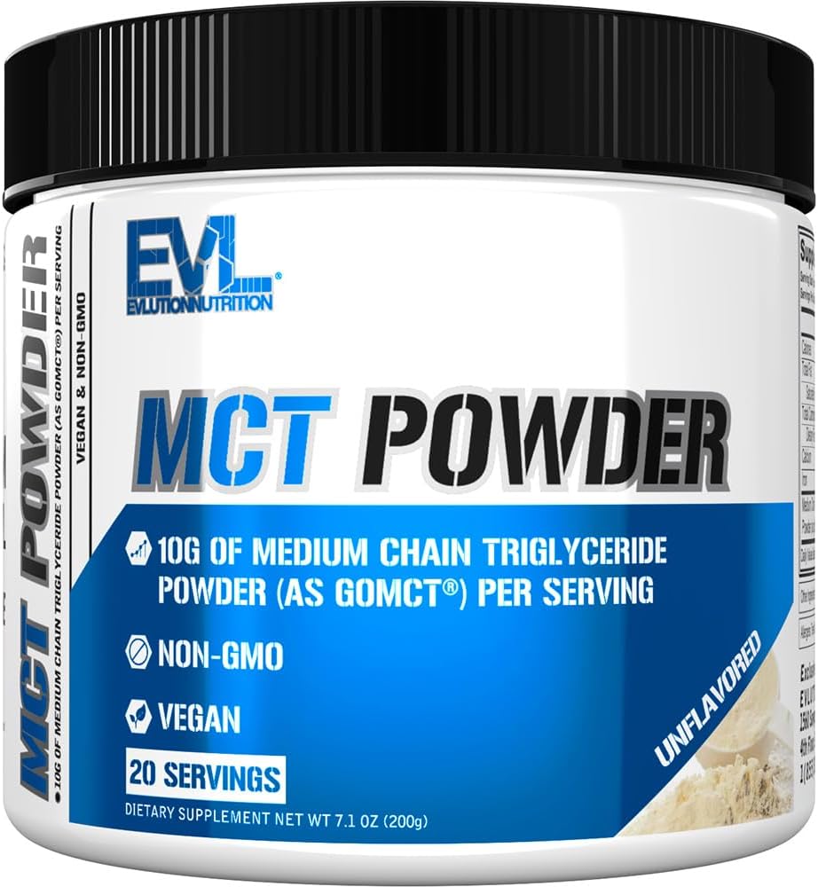 Nutrizione Nutrition MCT Polvere - Keto Supplement - MCT Olio Polvere - 10G Trigliceridi a catena media - Cervello & Body Energy Drink - Integratore acido grasso - Vegan & Non-GMO - 20 Serve - Non aromatizzato