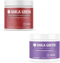Amla Powder & Green Tea Superfood Supplement, Antiossidante Supporto, Realizzato con Hibiscus (90 porzioni) &Elderberries (30 porzioni), Organico, Vegan
