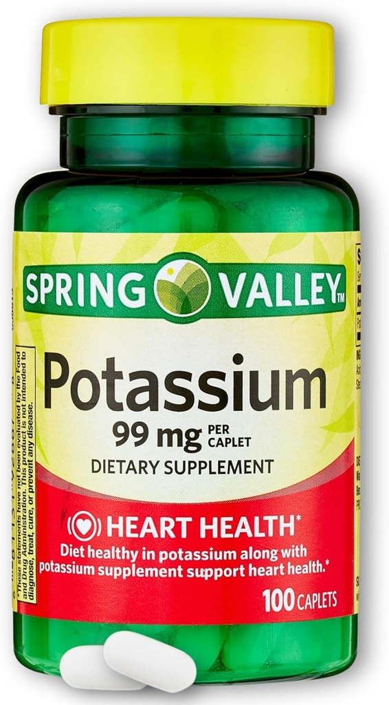 Potassium 99mg- 100 Caplets (Pacchetto di 1)