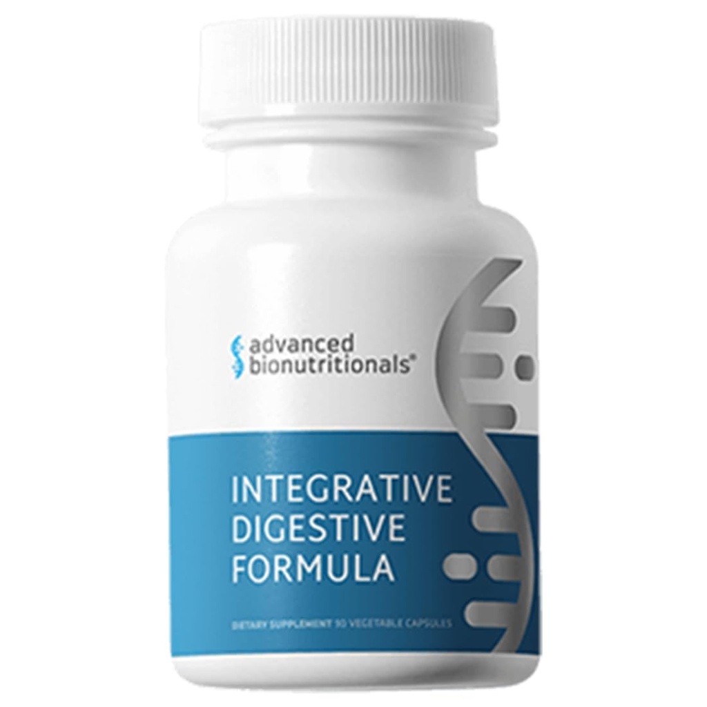 Advanced Bionutritionals – Formula digestiva integrata, Supporto Digestione sana con radice di zenzero, Rilievo digestivo naturale per bruciore di stomaco, Bloating, costipazione, diarrea, non OGM (60 compresse)