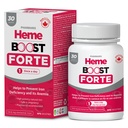 Hemeboost Forte 34.8 mg (696 mg Heme Iron) I 30 compresse I High Potency Natural Iron Supplement I High Absorption & Gentle on Stomach I Iron Pills for Adults & Safe for Use in Gravidanza