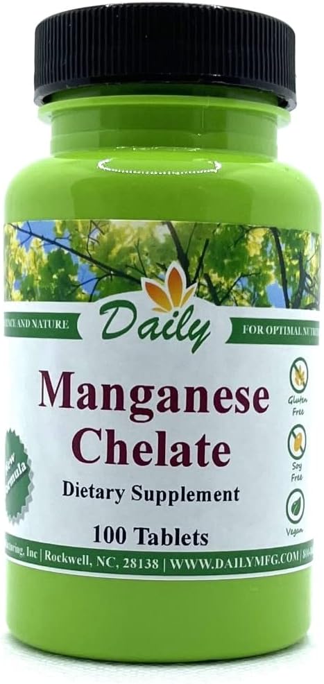 Daily Manufacturing Chelate Manganese (5 mg) 100 compresse