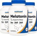 Nutricost Melatonin 5mg, 240 capsule (3 bottiglie)