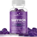 Zafferano Estratto di Gummies con Passionflower & Vitamin D2 - Integratori di zafferano per il supporto del mood, la digestione, & Energy 60 Servings