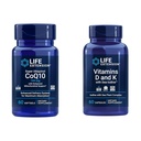 Estensione della vita Super Ubiquinol CoQ10 con il supporto mitocondriale migliorato & Vitamine D e K con Sea-Iodine, Vitamina D3