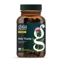 Gaia Herbs Milk Thistle - Supplemento al fegato & Cleanse Supporto per aiutare a mantenere la funzione di fegato sano* - 120 capsule vegane (alimentazione di 40 giorni)