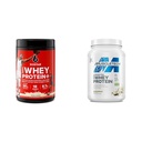 Six Star Elite 100% Whey Protein Plus Vanilla Cream 1.8lbs e MuscleTech Grass Fed Whey Protein Powder Vanilla 20g Protein 1.8 lbs