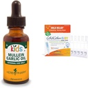 Herb Pharm bambini Mullein olio d'aglio e Boiron ColdCalm gocce di bambino per i sintomi freddi sollievo, 1 Fl Oz e 30 Conte