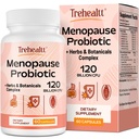 Integratori di menopausa per le donne, 120 miliardi di CFU Probiotici, 13-in-1 Herbs & Botanicals Complex, per l'ormone Menopause, Flash Caldi, Nuvole Notturne, Scambi di umore, Disturbi di sonno, Vegan, 60 Capsule