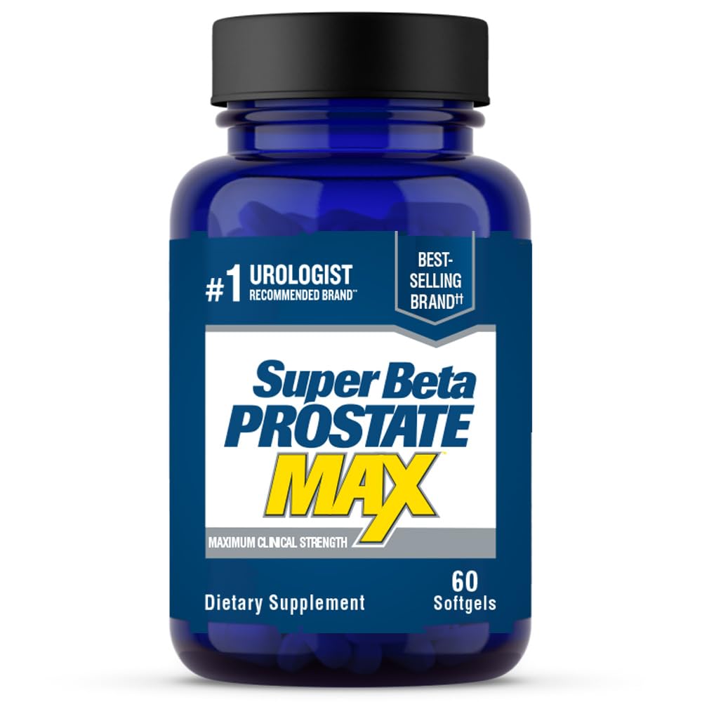 SUPER BETA PROSTATE Max - Advanced Saw Palmetto Prostate Support Supplemento per la salute degli uomini, 60ct
