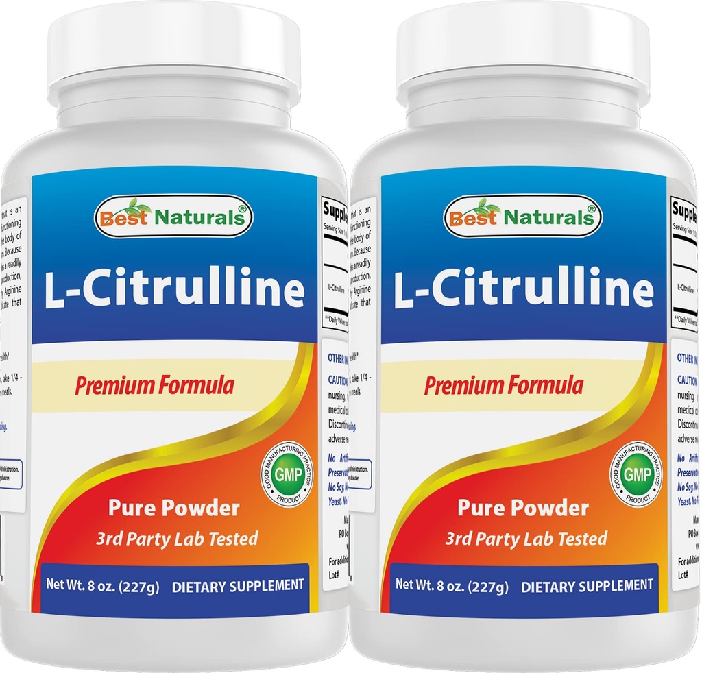 Migliore naturale L-citrullina polvere 8 OZ (8 OZ (pacchetto di 2))