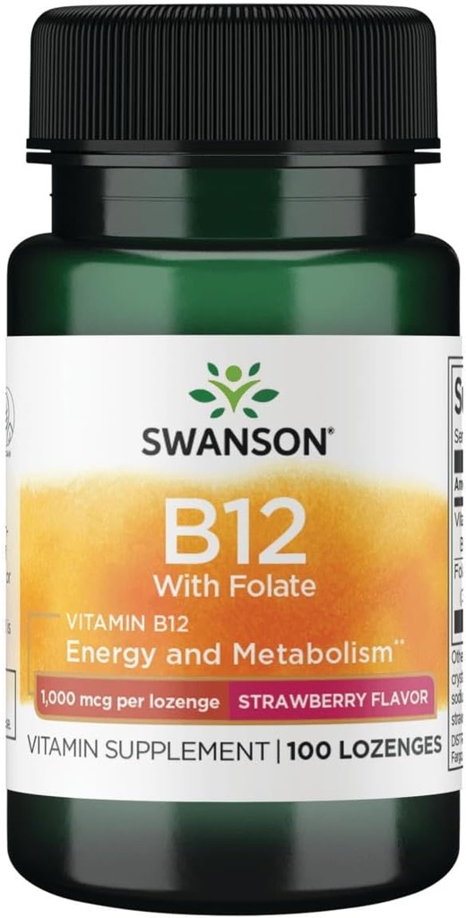 Swanson vitamina B-12 Lozenges 1000 mcg 100 Lozenges