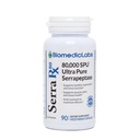 Serra-RX 80,000 SPU Serrapeptase - Acid-Resistant Proteolytic Systemic Enzyme, Non-GMO, Gluten Free, Vegan, Supports Sinus & Lung Health, 90 Veg Capsule