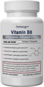 Vitamina B6 50mg, Pure Non-GMO Supplemento, Alta Assorbimento, Supporta Immune & Nervous System, Funzione cerebrale, Metabolismo & Heart Health, Essenziale per la produzione di emoglobina, 120 tappi di veg