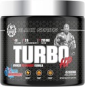 Serie nera Turbo HP Pre Workout | Flavoured, Formula avanzata | Boost Energy and Performance | 45 Serve, 450 Gram (Regular, Blue Raspberry)