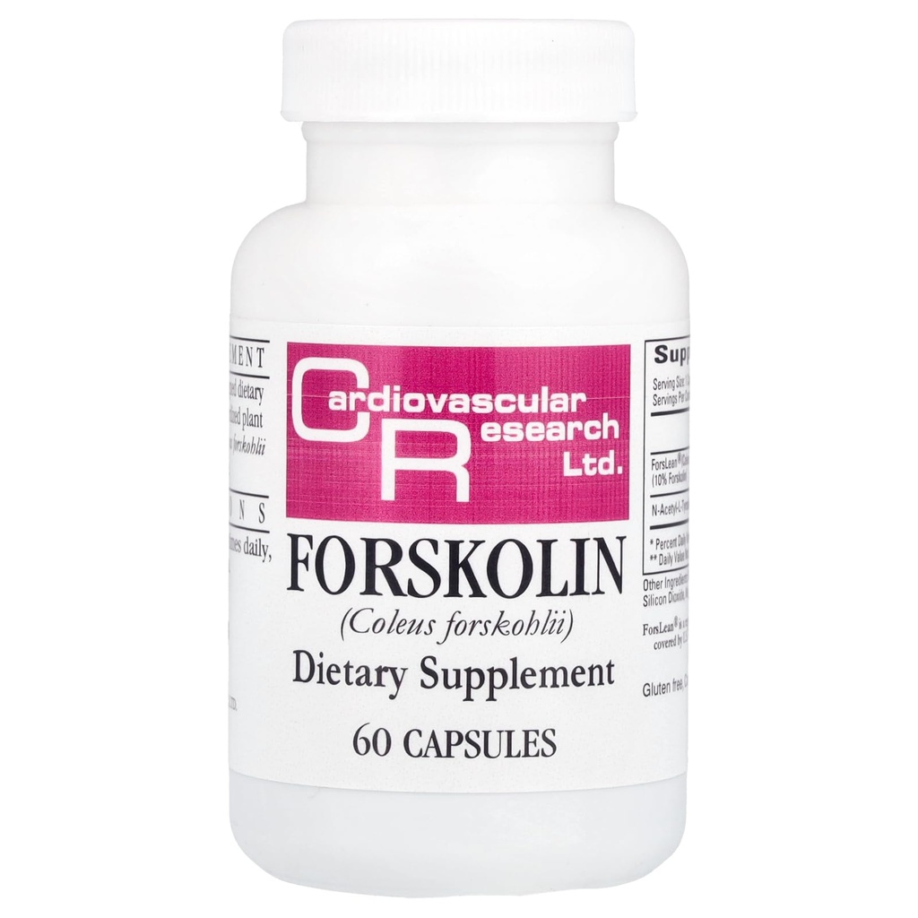 Ricerca cardiovascolare Forskolin, Bianco, 60 Conte