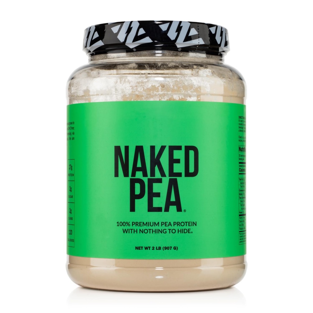NAKED Pea - 2LB 100% Pea Protein Powder da North American Farms - Unflavored Vegan Pea Protein Isolate - Polvere proteica vegetale, facile da digerire - 30 Serve