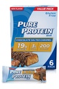 Pure Protein Bars, High Protein, Spuntini nutrienti per sostenere l'energia, basso zucchero, senza glutine, caramello salato al cioccolato, 1.76oz, 4 Pack