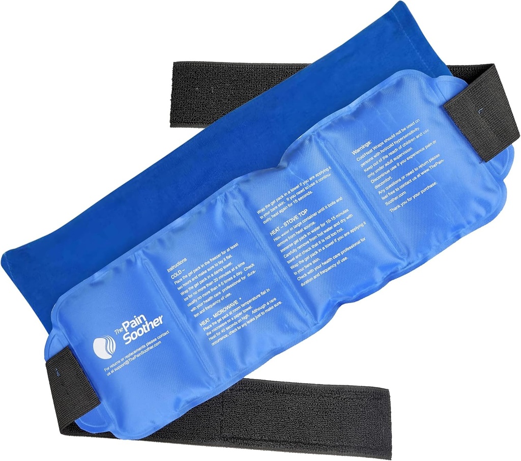 Pacchetto di ghiaccio di gel caldo e freddo riutilizzabile di grandi dimensioni per la terapia calda e fredda per Hip, caviglia, schiena, spalla, ginocchio, braccio, collo, elbow,