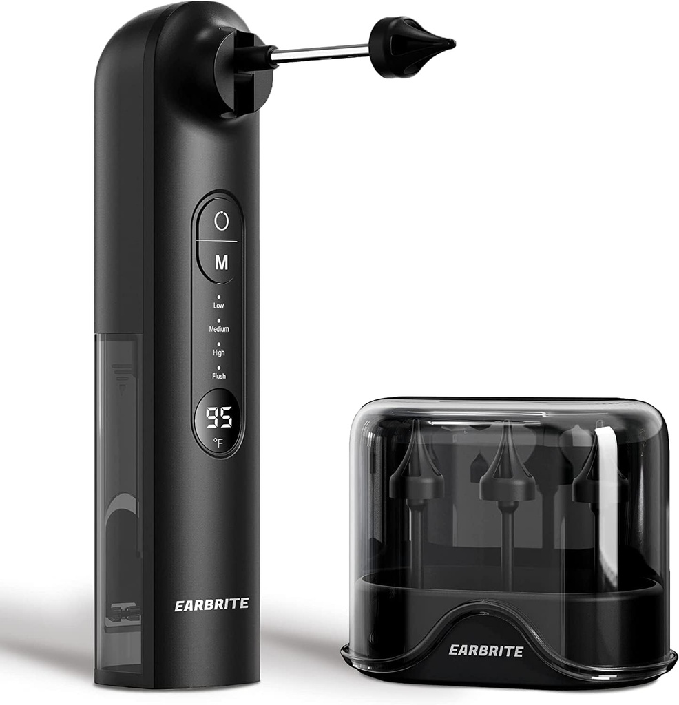 Ear Wax Removal - Ear Ear Irrigation Flushing. Sistema, Water Powered Ear Cleaner con 4 modalità di pressione
