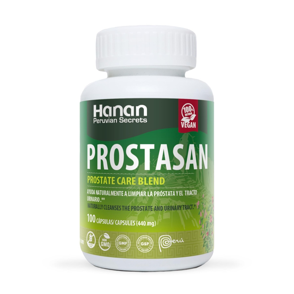 Hanan Prostasan Prostate Care Blend | 100 capsule | Aiuti naturali nella pulizia della prostata e del tratto urinario