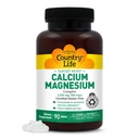 Country Life Target-Mins Calcium Magnesium Complex 1000mg/500mg, 90 compresse, Gluten Free certificato, Vegan certificato, Non OGM verificato