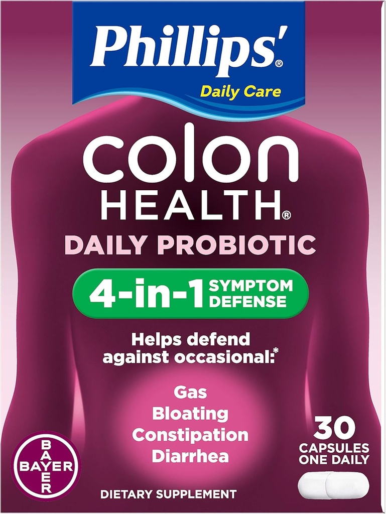 Phillips' Colon Health Capsule 30 capsule (Pack of 3)