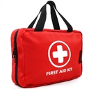 Kit di pronto soccorso da 330 pezzi, Kit medici premium per trauma compatto impermeabile per qualsiasi emergenza, Ideale per casa, ufficio, auto, viaggio, esterno, campeggio, escursionismo, nautica (rosso)