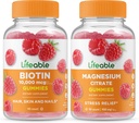 Biotina vitale + Magnesio, Gummies Bundle - Grande Degustazione, Integratore di vitamina, Senza glutine, OGM Free, Chewable