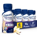 Assicurare l'alta crema di Vanilla Nutrition Shake con fibra, pronto a bere, 16g Protein e 27 vitamine e minerali, 8 fl oz, 6 Pack