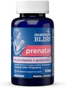 Multivitamina prenatale della beatitudine della mamma + probiotico per le donne w / acido folico, sostiene lo sviluppo del bambino & la digestione della mamma w / zinco, vitamina B6 & B12, Ginger & Choline, Vegan & Gluten Free (45 Servings)