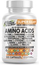 Supplemento L-Lysine, L-Threonine, L-Leucina, Isoleucina, Valina, L-Histidina, L-Tryptophan, L-Metionina, L-Arginina, L-Cysteina, L-Glutamina, L-Serina, Acido Aspartico