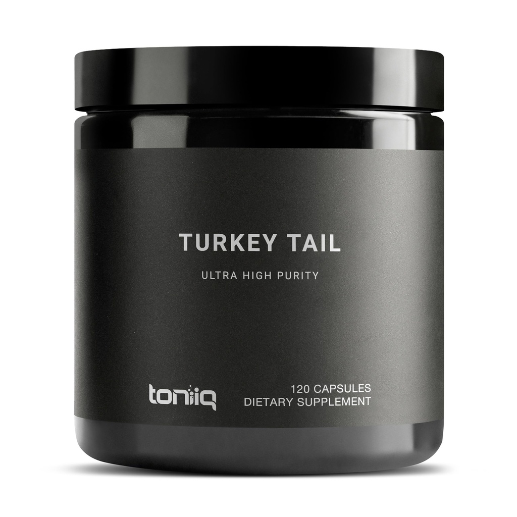 Turchia Tail Mushroom Capsules - Ultra High Potency 10:1 Extract con il 30% Beta Glucans - Altamente concentrato - Testato di laboratorio di terze parti - 120 capsule