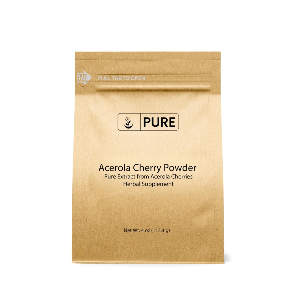 Ingredienti originali puri Acerola Cherry Powder 4oz Non OGM, Gluten Free, Eco-Friendly Packaging