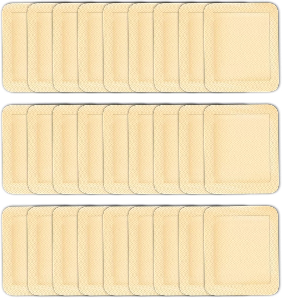 30pcs grande adesivo Bandages 4 x 3 pollici vestire elastico adesivo tessuto fasciatura grande tessuto primo soccorso Bandages portatile, colore della pelle