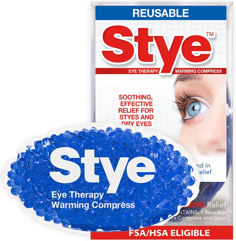 Stye Eye Therapy Reusable Warming Compress, Rilievo per Styes e Occhi Secchi, riutilizzabile