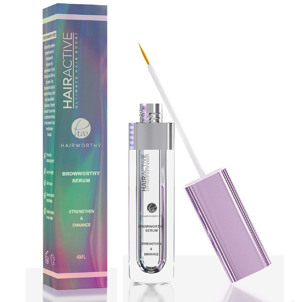 Il siero di potenziamento del sopracciglio di Browworthy per le sopracciglia più spesse, più complete e più definte. Proven Formula Stimola e promuove la crescita naturale del dolore.