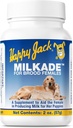 HAPPY JACK Milkade Dog Breeding & Nursing Supplies, Milk Production Aid for Female Dogs & Healthy Litter, Incinta vitamina Prenatale con vitamina B1 (2 oz)